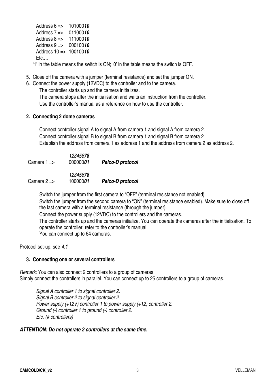 Velleman CAMCOLD-CK User Manual | Page 3 / 20