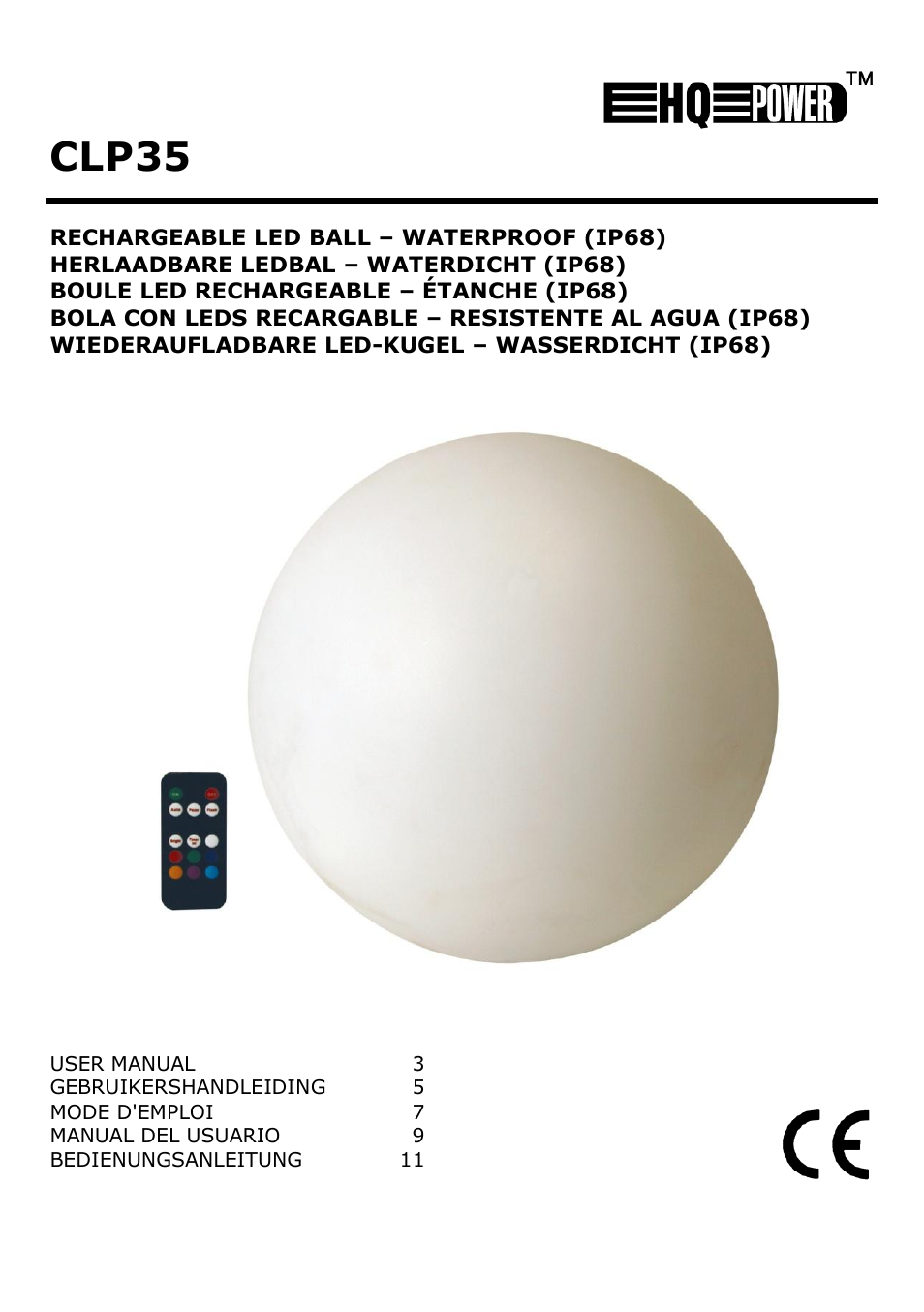 Velleman CLP35 User Manual | 14 pages