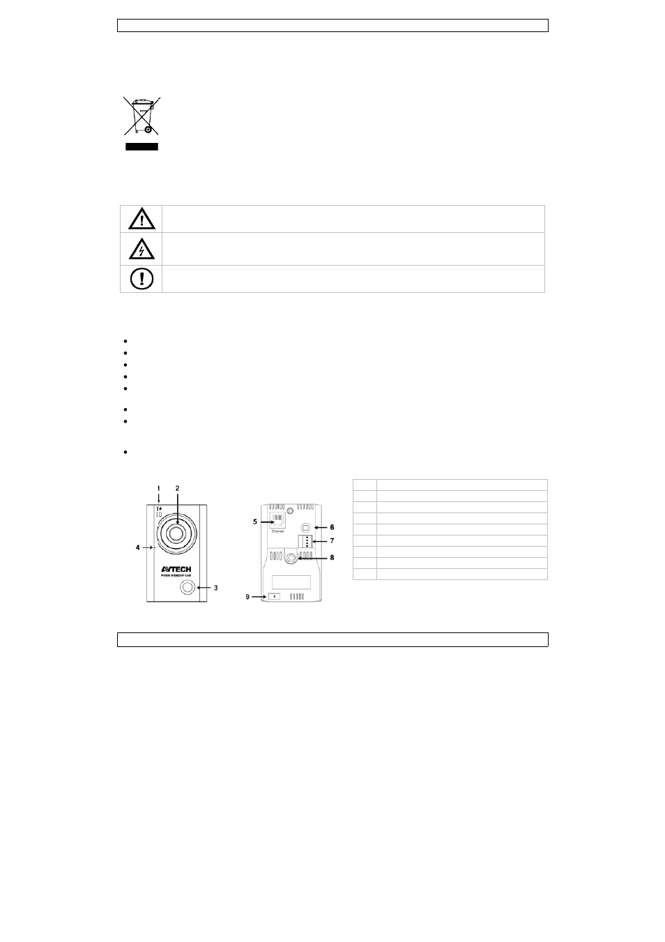 Korte handleiding, Rte han, Dleidin | Velleman CAMIP9 User Manual | Page 7 / 30