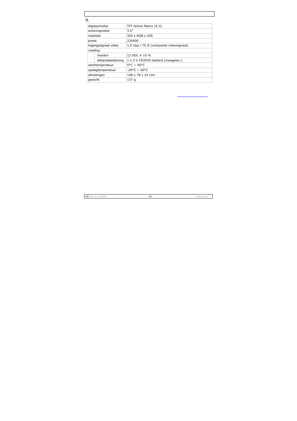 Velleman MONCOLHA3 User Manual | Page 10 / 22