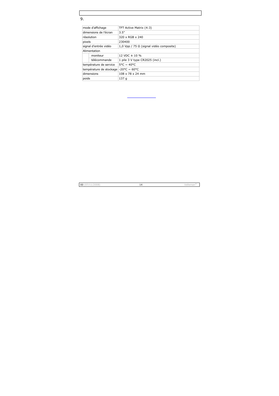 Velleman MONCOLHA3 User Manual | Page 14 / 22