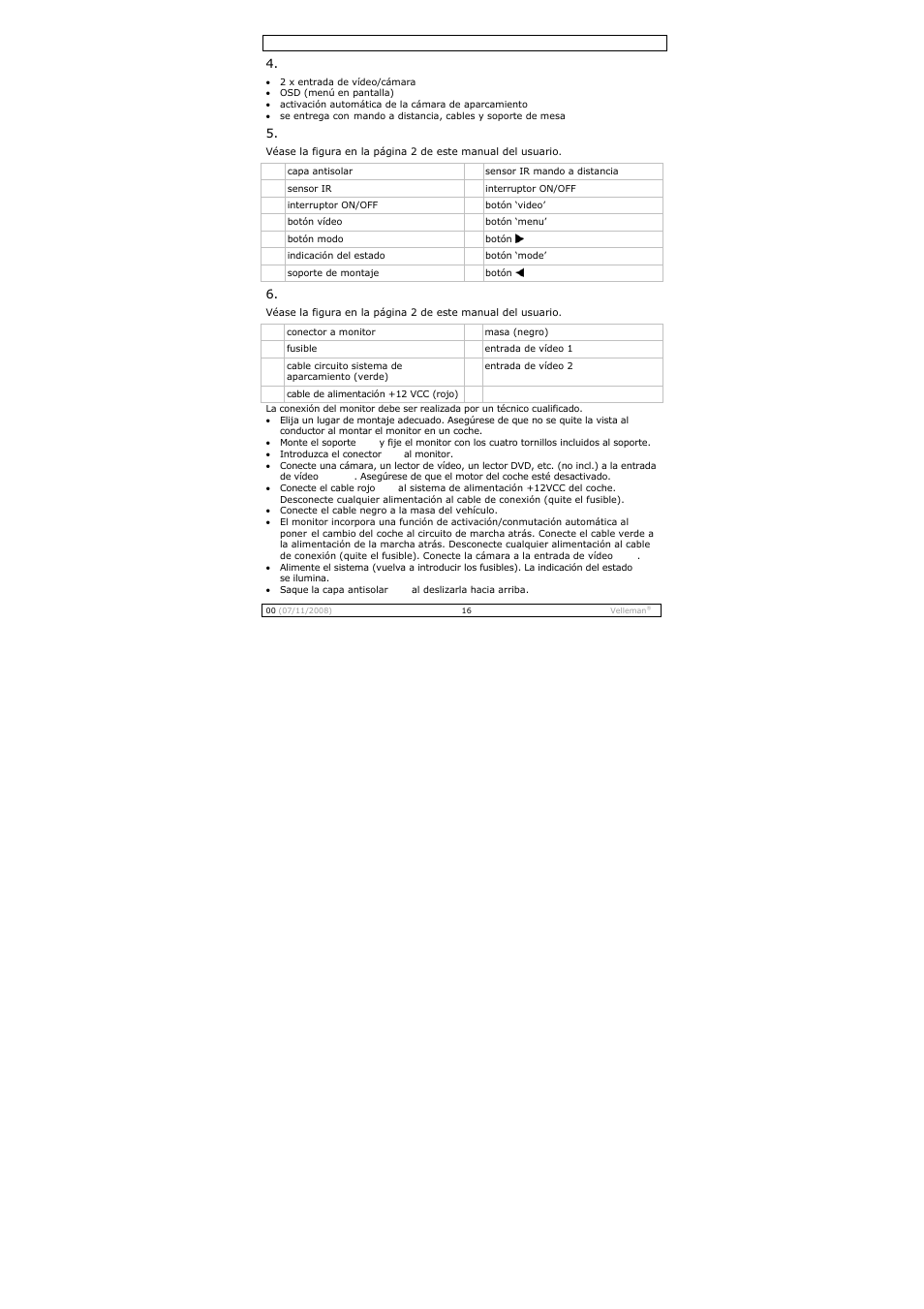 Velleman MONCOLHA3 User Manual | Page 16 / 22