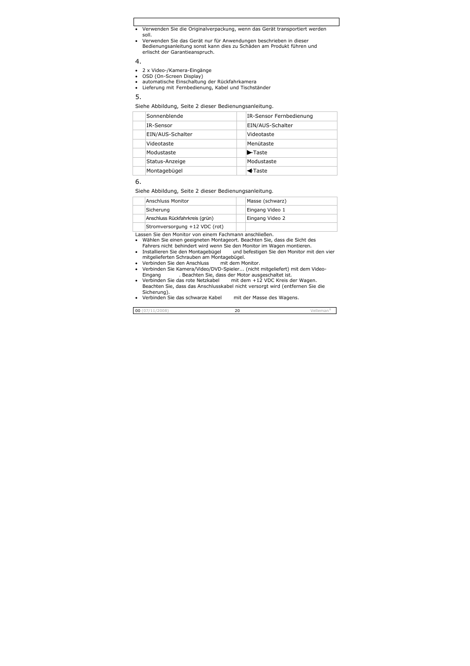 Velleman MONCOLHA3 User Manual | Page 20 / 22