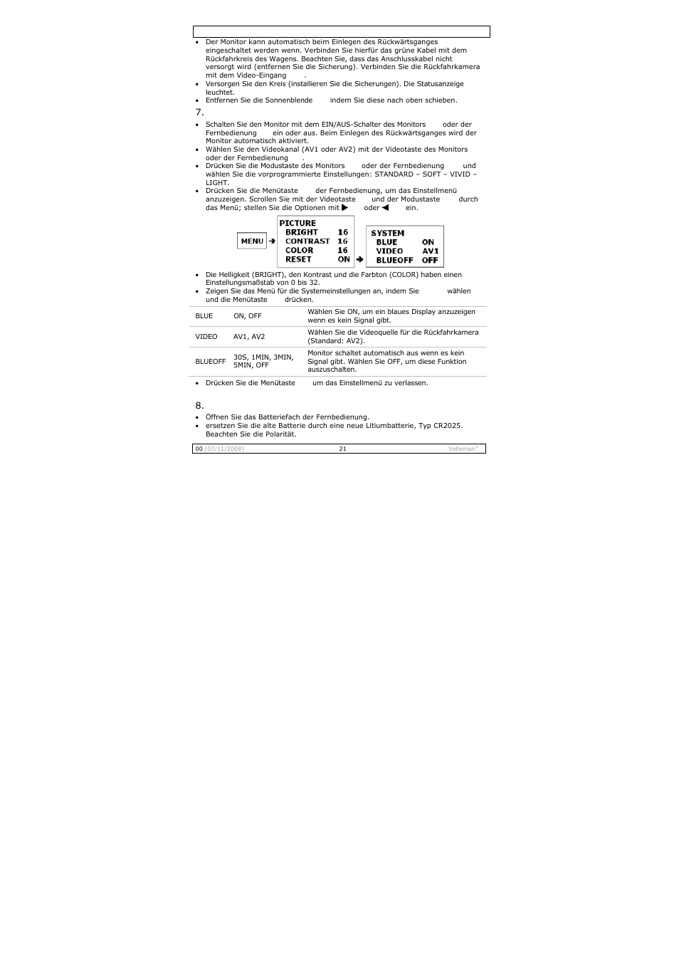Velleman MONCOLHA3 User Manual | Page 21 / 22