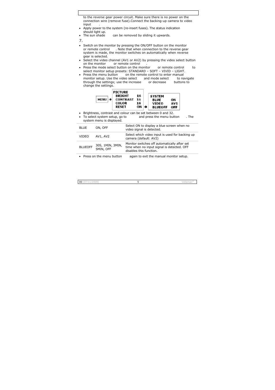 Velleman MONCOLHA3 User Manual | Page 5 / 22