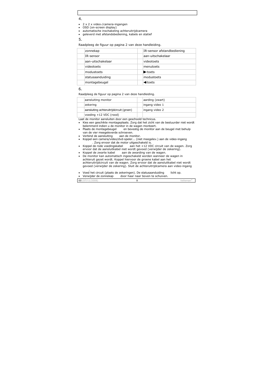 Velleman MONCOLHA3 User Manual | Page 8 / 22