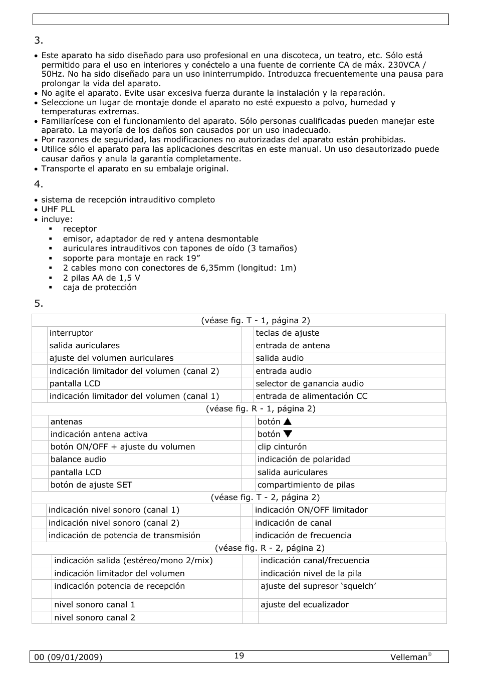 Velleman MICW70 User Manual | Page 19 / 29