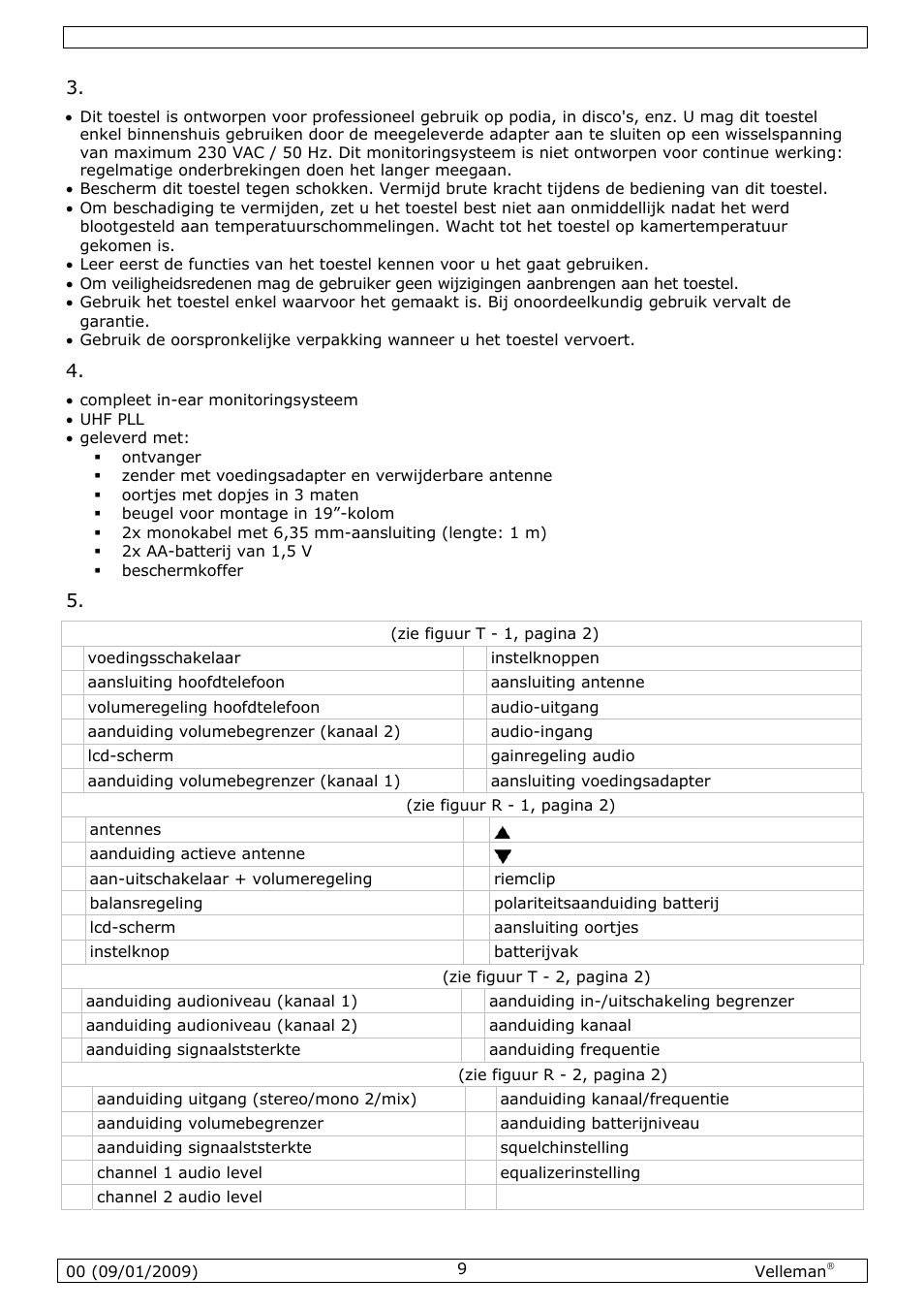 Velleman MICW70 User Manual | Page 9 / 29