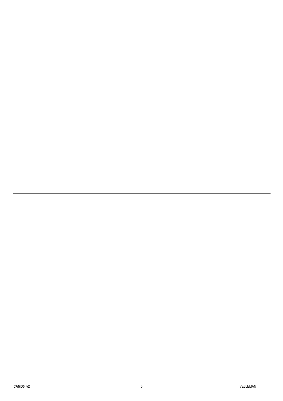 Velleman CAMD5 User Manual | Page 5 / 5