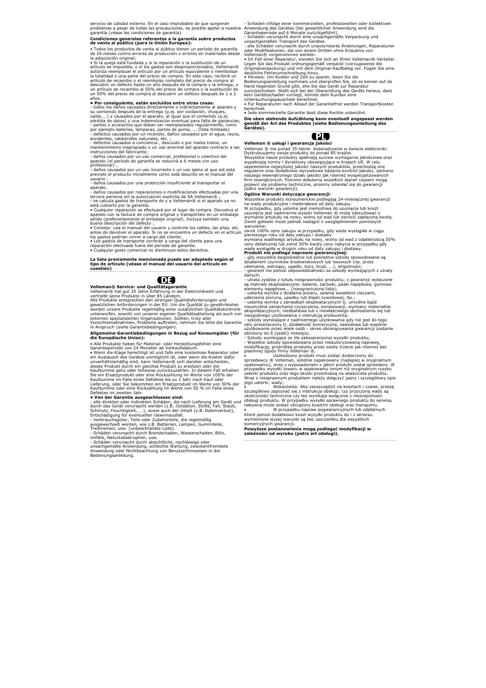 Velleman DVM1100 User Manual | Page 70 / 70