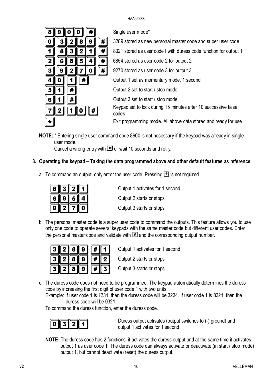 Velleman HAA9523S User Manual | Page 10 / 84