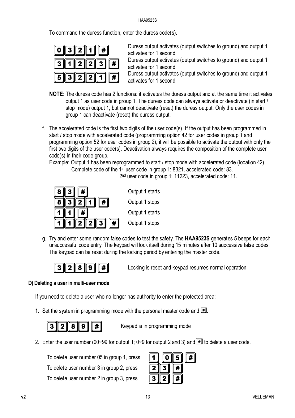 Velleman HAA9523S User Manual | Page 13 / 84
