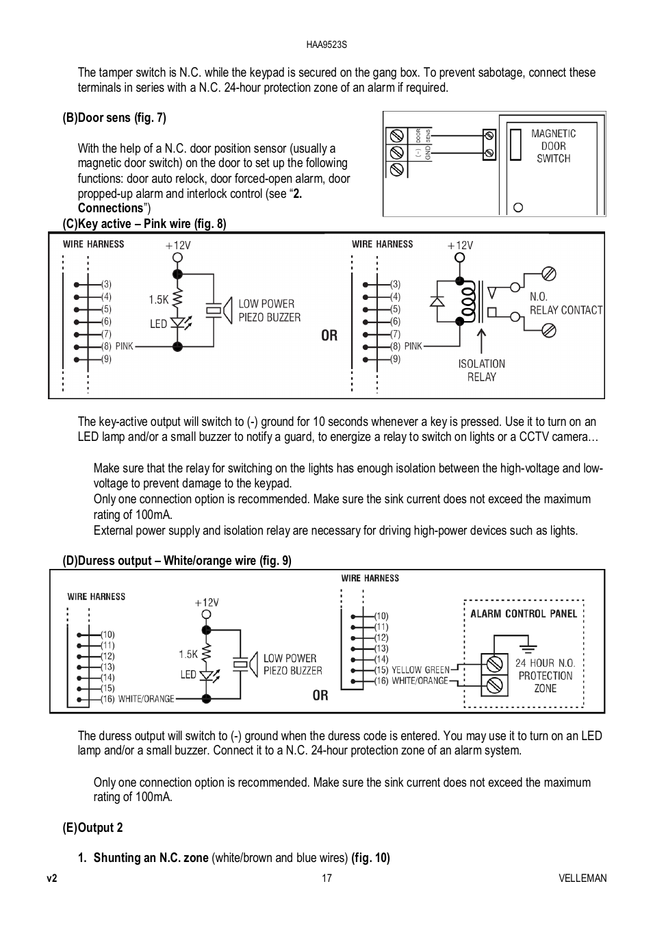 Velleman HAA9523S User Manual | Page 17 / 84
