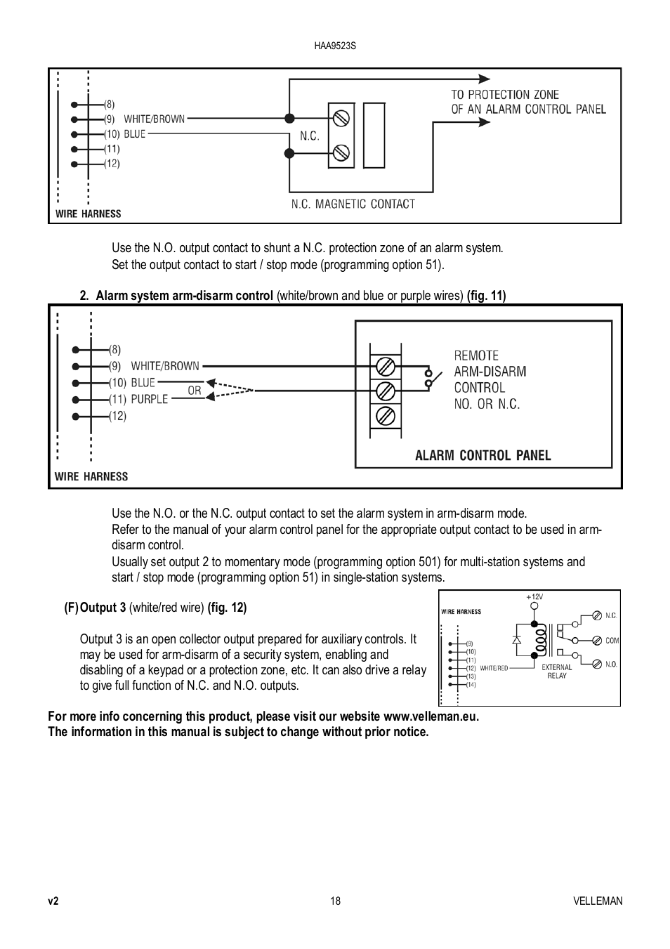 Velleman HAA9523S User Manual | Page 18 / 84