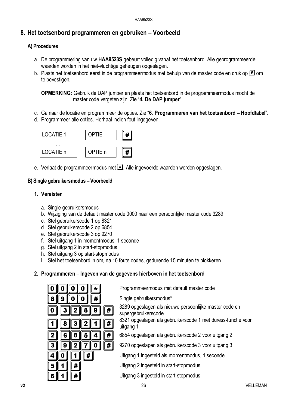 Velleman HAA9523S User Manual | Page 26 / 84