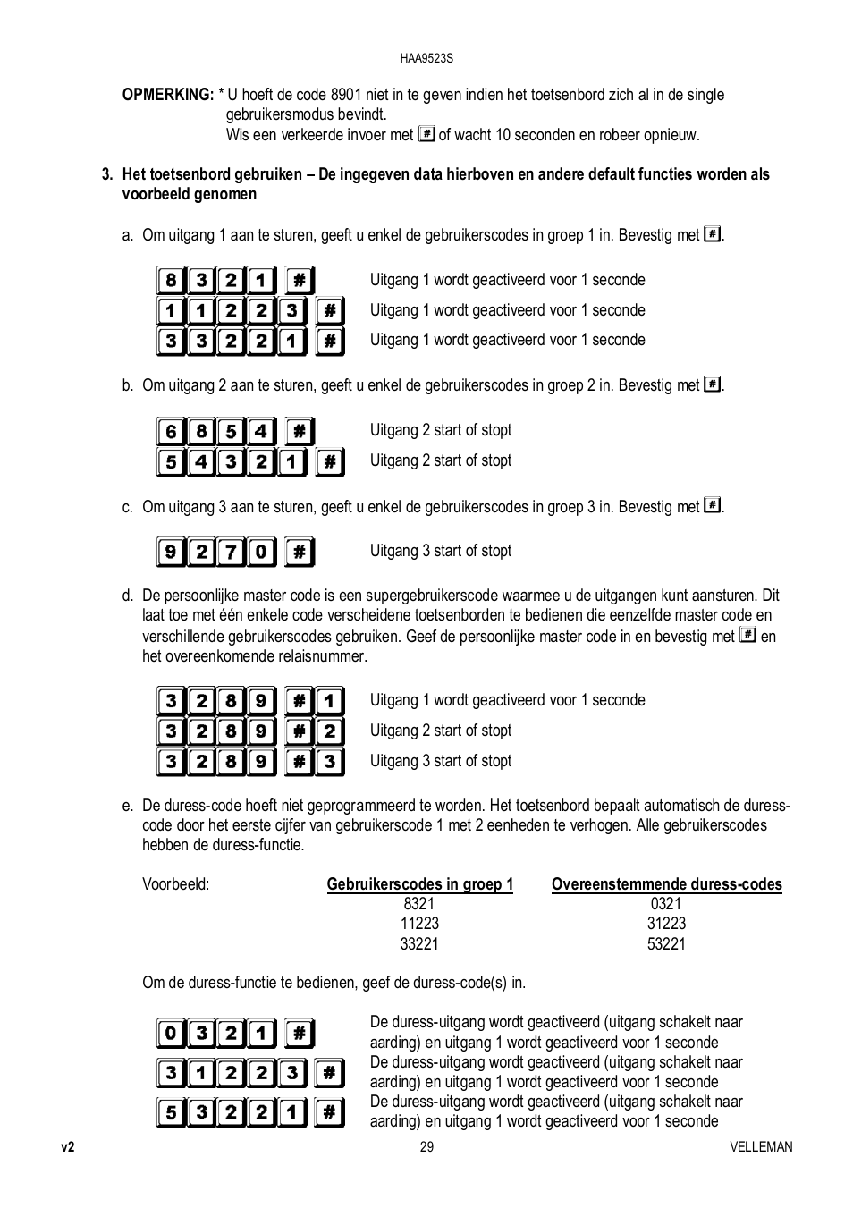 Velleman HAA9523S User Manual | Page 29 / 84
