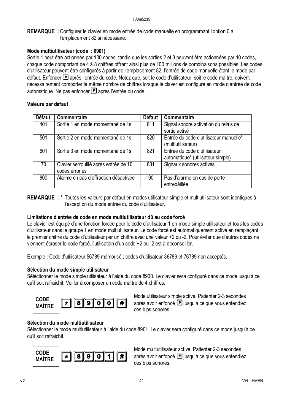 Velleman HAA9523S User Manual | Page 41 / 84