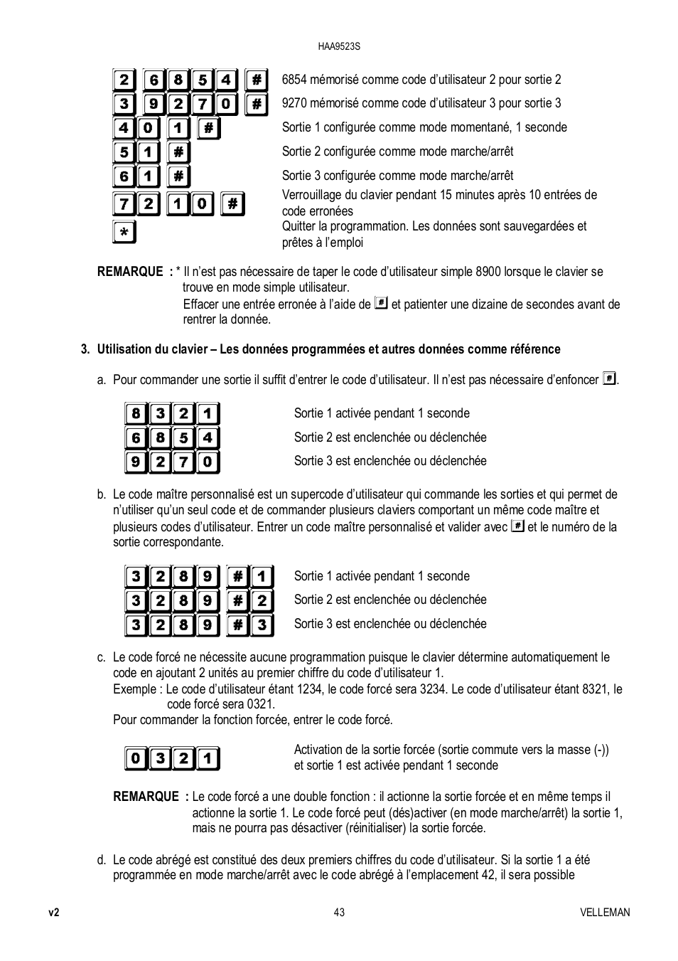 Velleman HAA9523S User Manual | Page 43 / 84