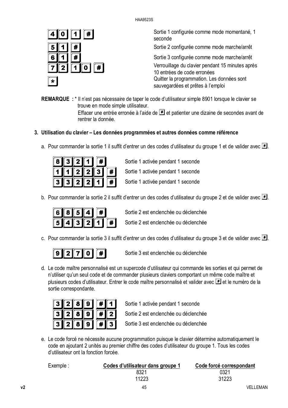 Velleman HAA9523S User Manual | Page 45 / 84