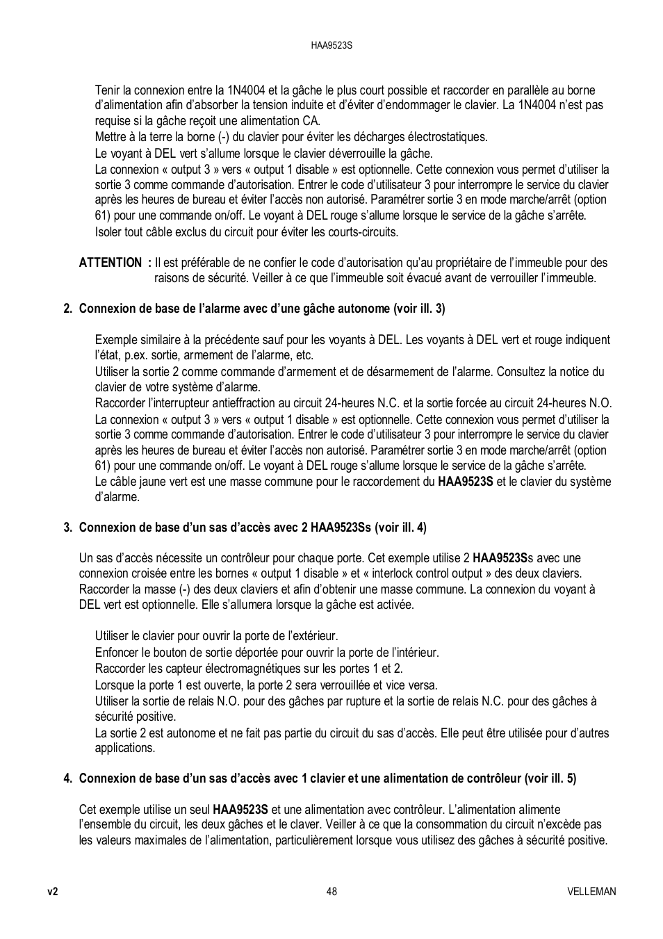 Velleman HAA9523S User Manual | Page 48 / 84