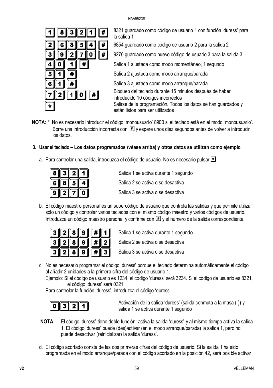 Velleman HAA9523S User Manual | Page 59 / 84