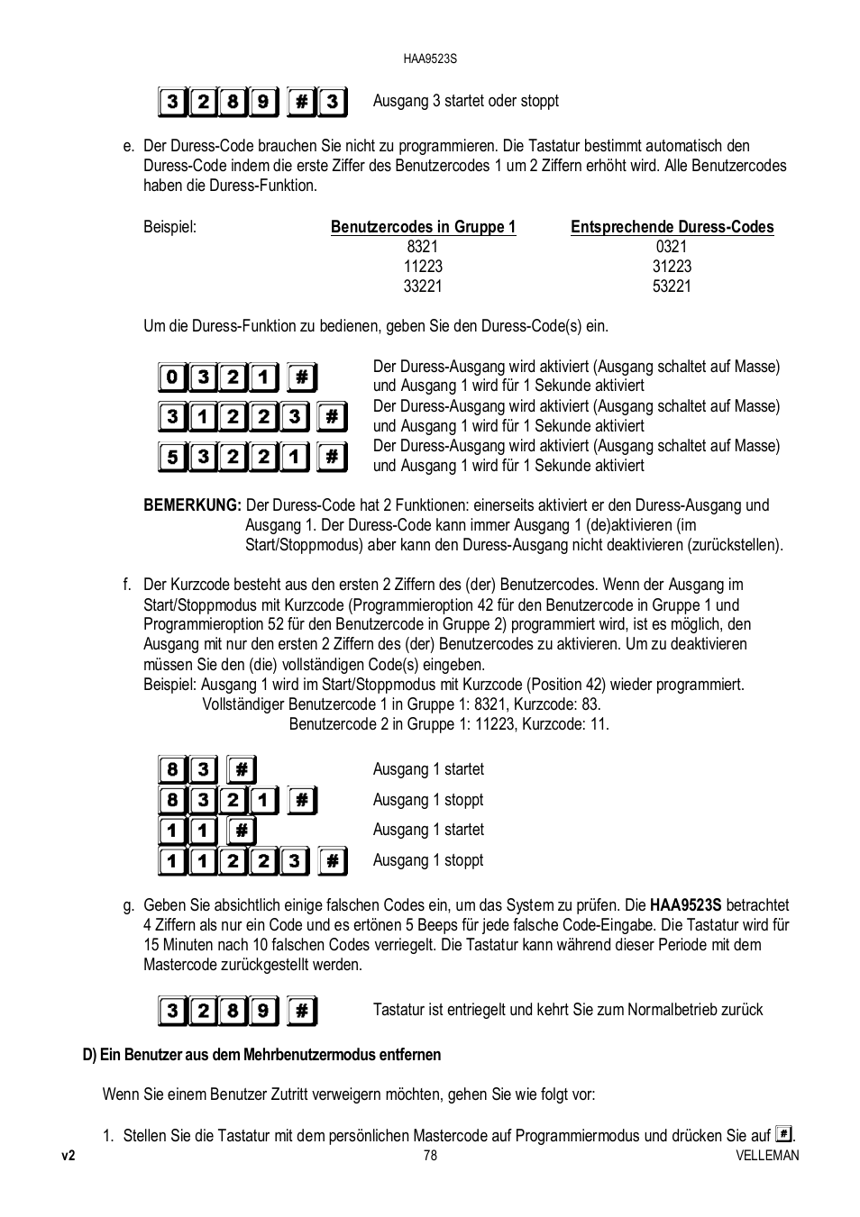Velleman HAA9523S User Manual | Page 78 / 84