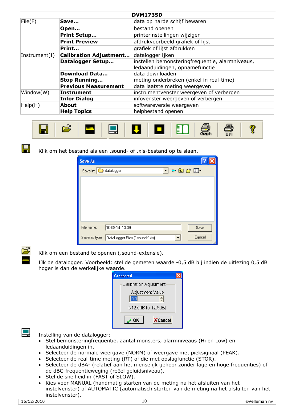 Velleman DVM173SD User Manual | Page 10 / 34
