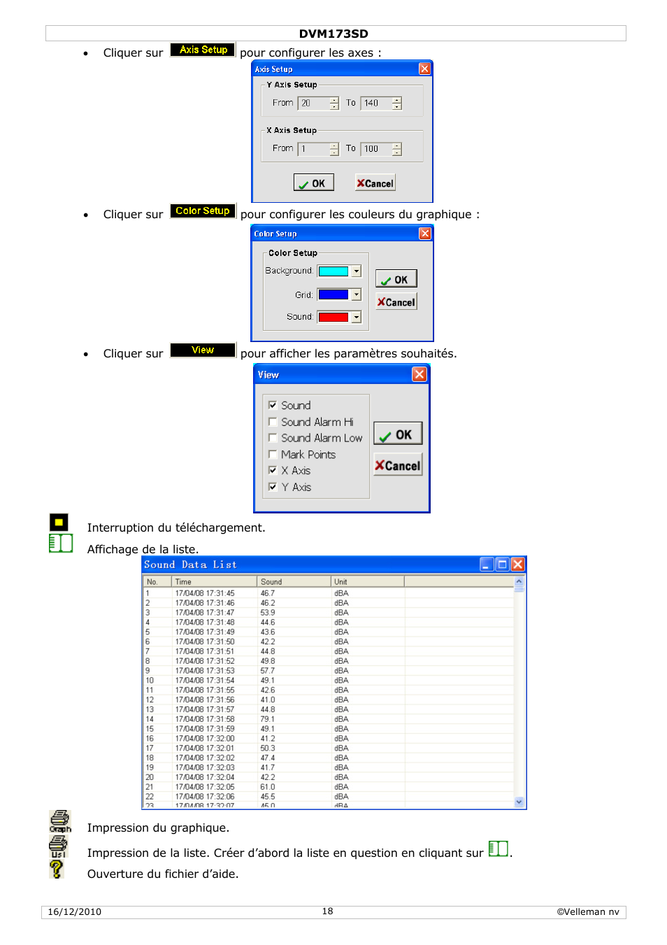 Velleman DVM173SD User Manual | Page 18 / 34
