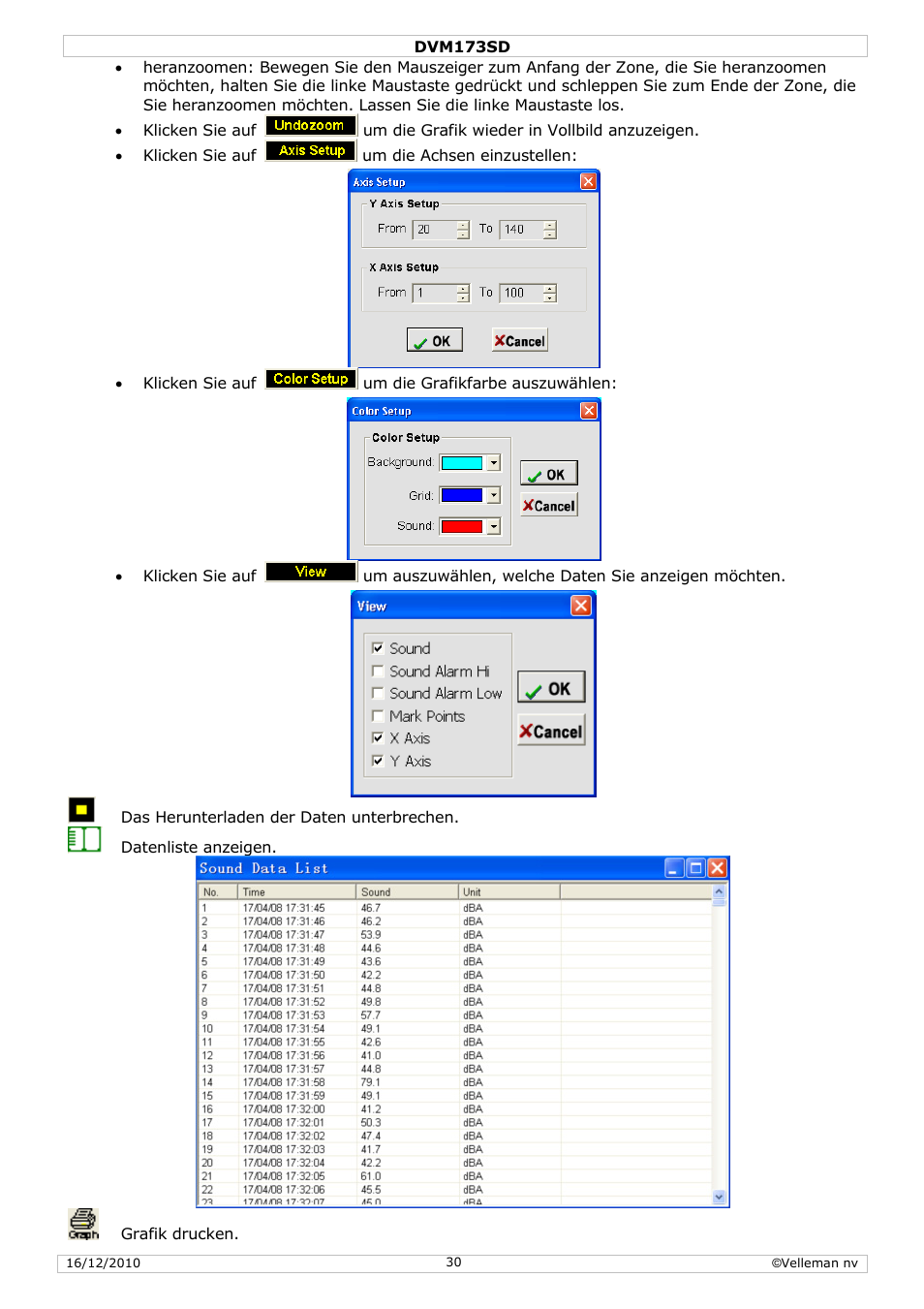 Velleman DVM173SD User Manual | Page 30 / 34