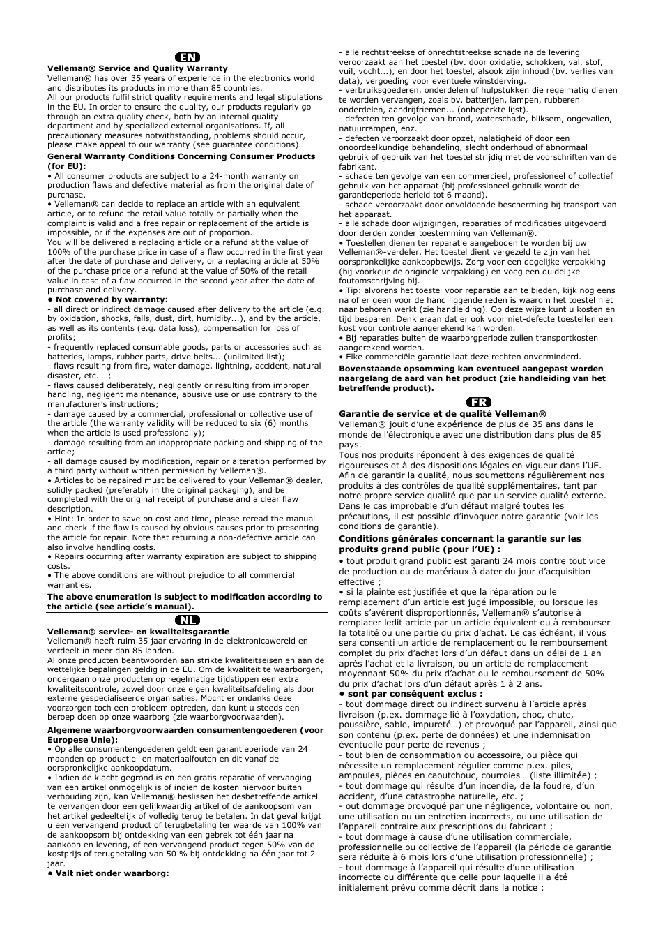 Velleman DVM173SD User Manual | Page 33 / 34