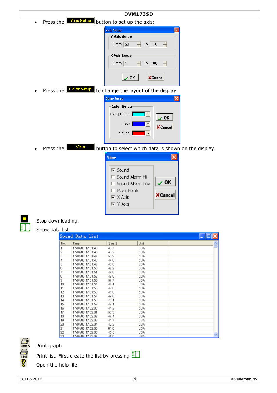 Velleman DVM173SD User Manual | Page 6 / 34