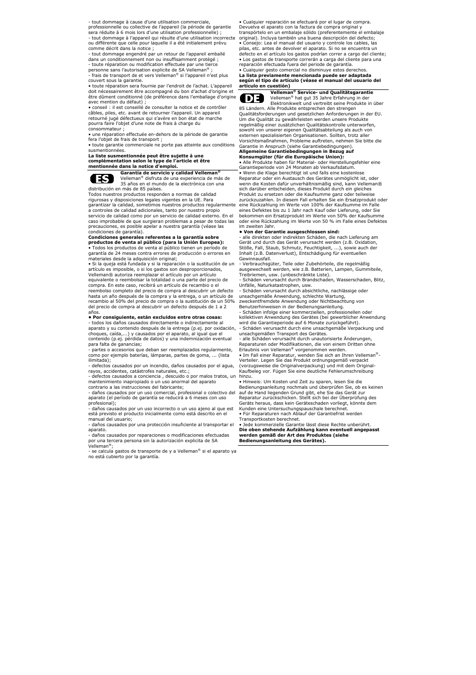 Velleman DVM3218 User Manual | Page 47 / 47