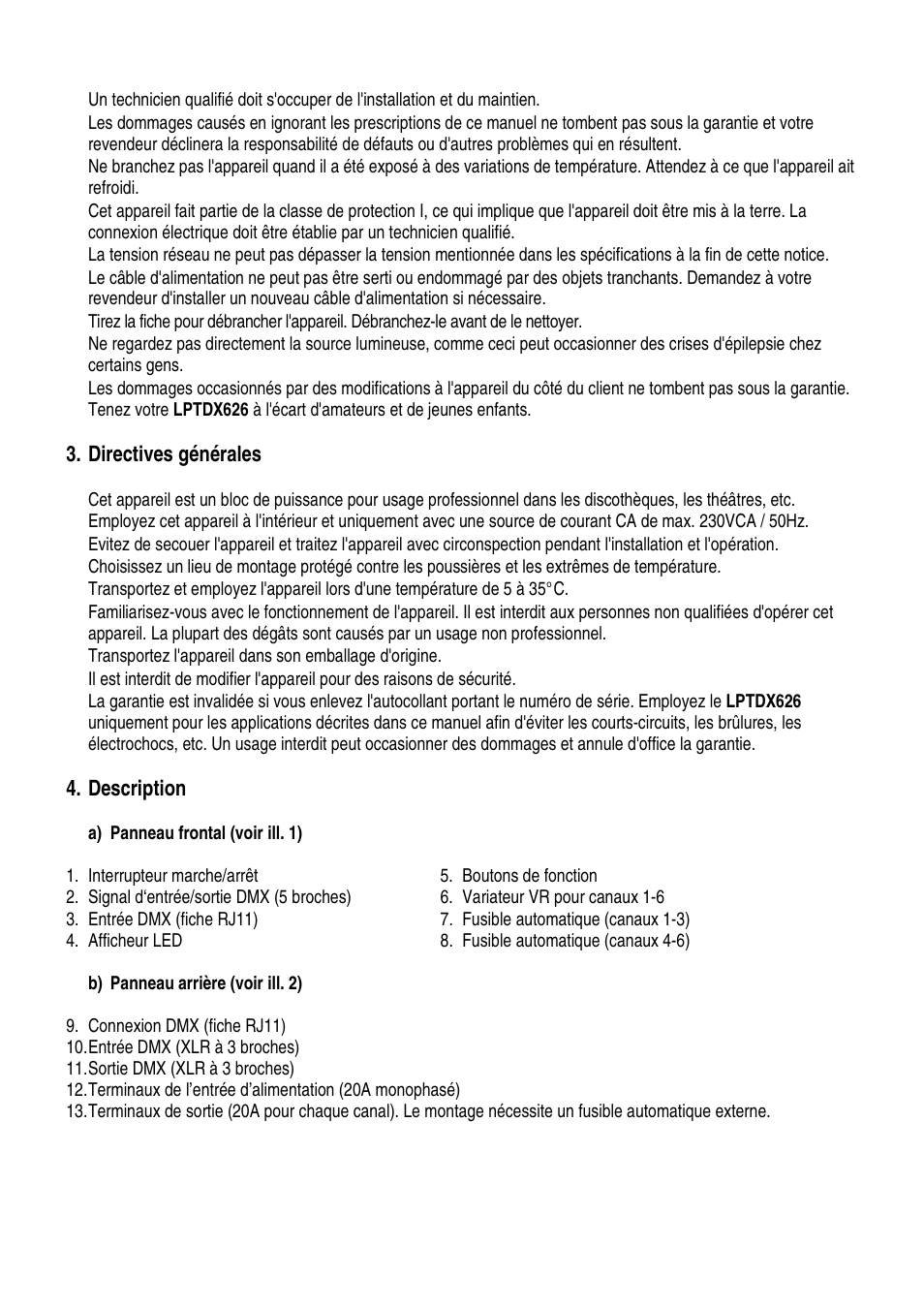 Velleman LPTDX626 User Manual | Page 10 / 20