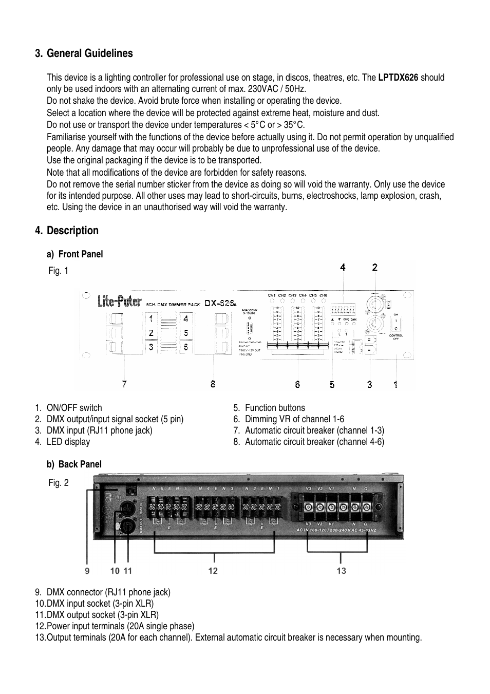 Velleman LPTDX626 User Manual | Page 2 / 20