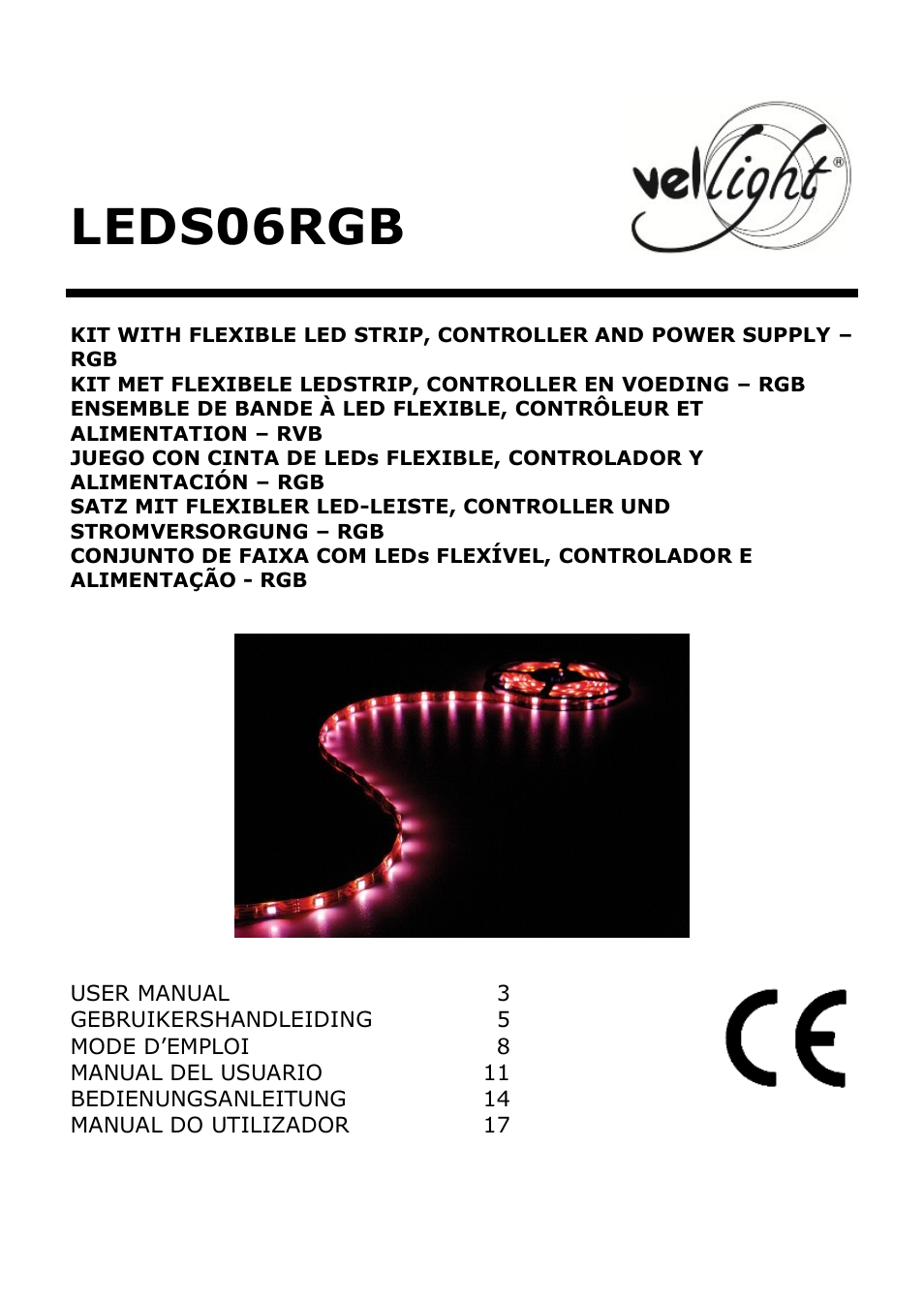 Velleman LEDS06RGB User Manual | 22 pages