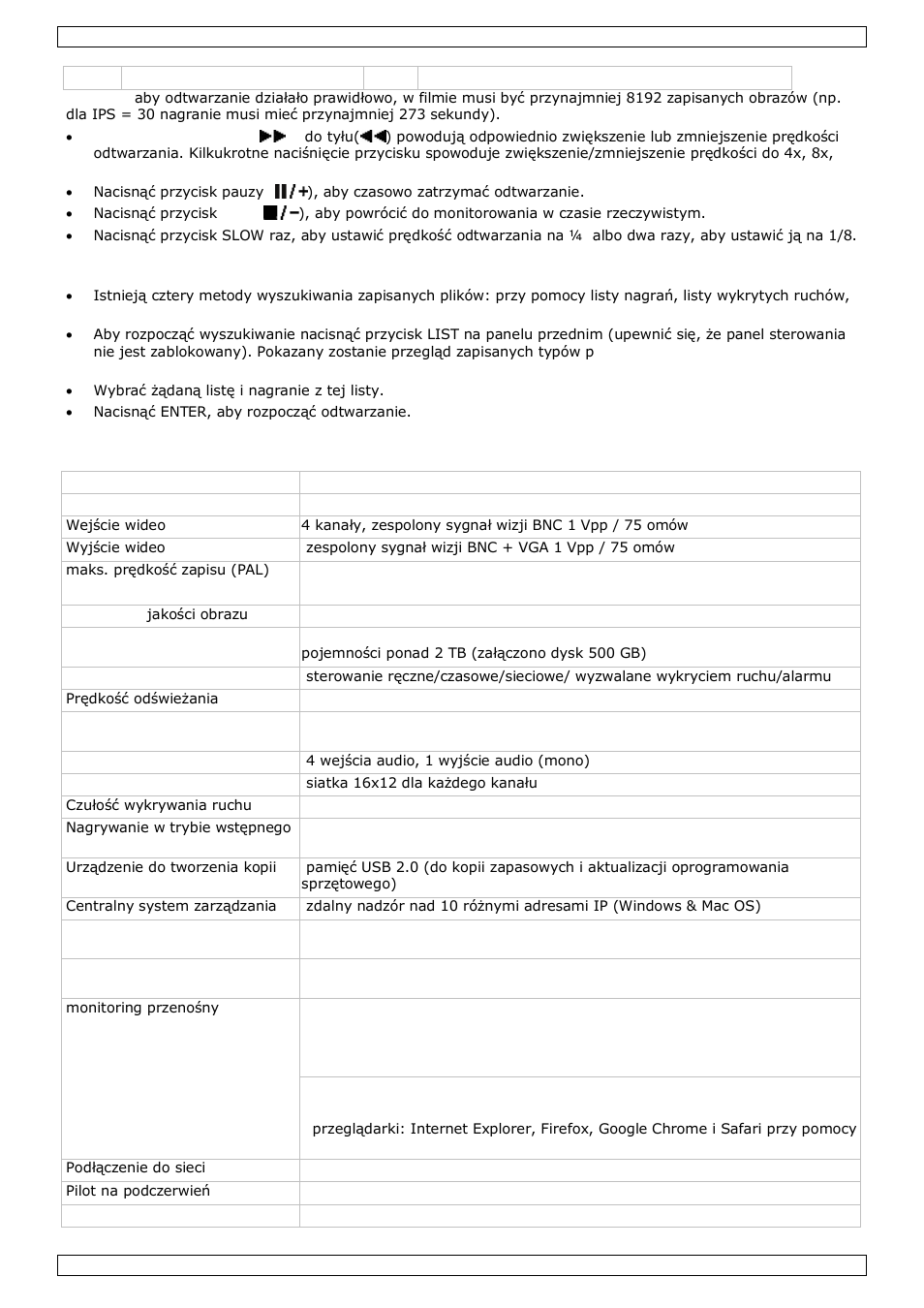 Specyfikacja techniczna | Velleman CCTVPROM16 User Manual | Page 57 / 60