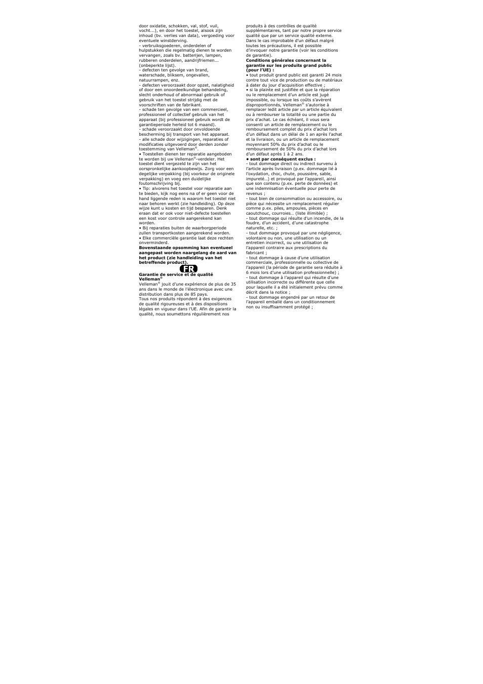 Velleman DVM1300 User Manual | Page 16 / 18
