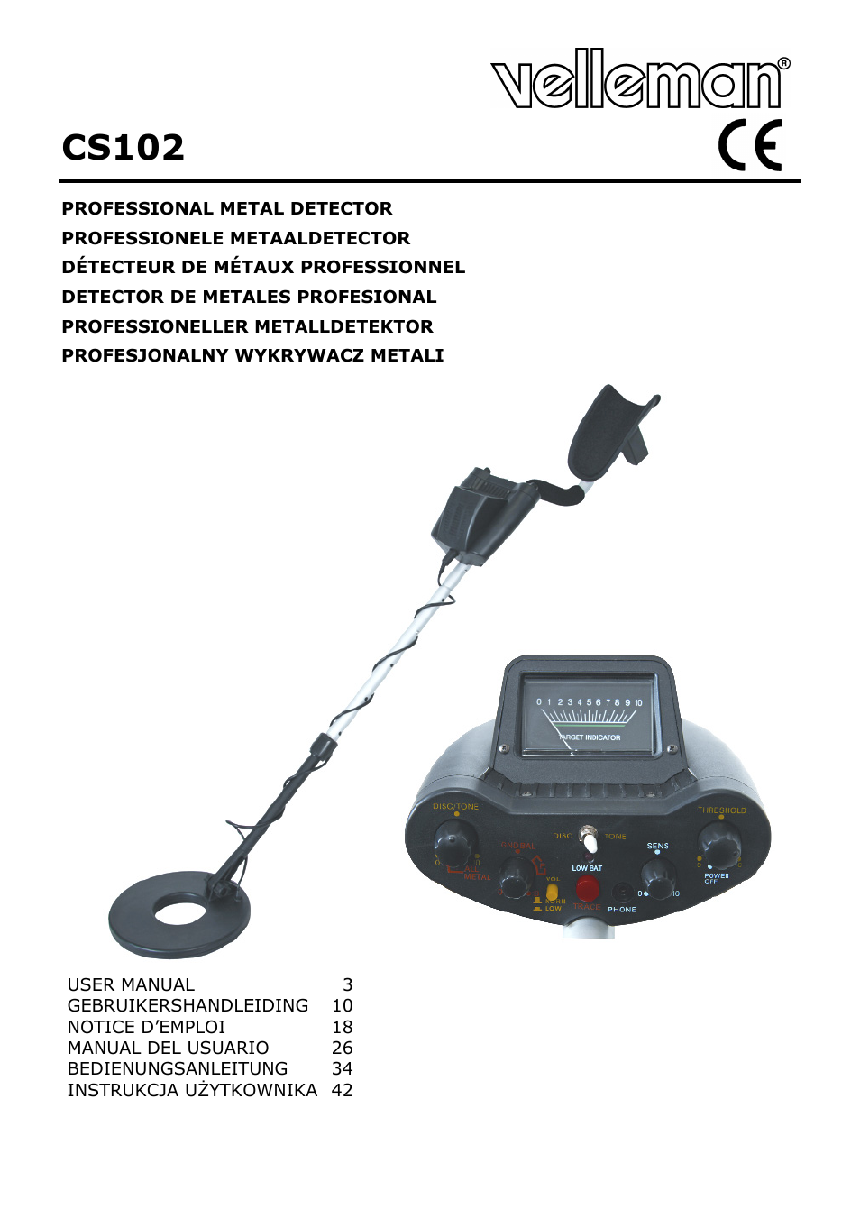 Velleman CS102 User Manual | 52 pages