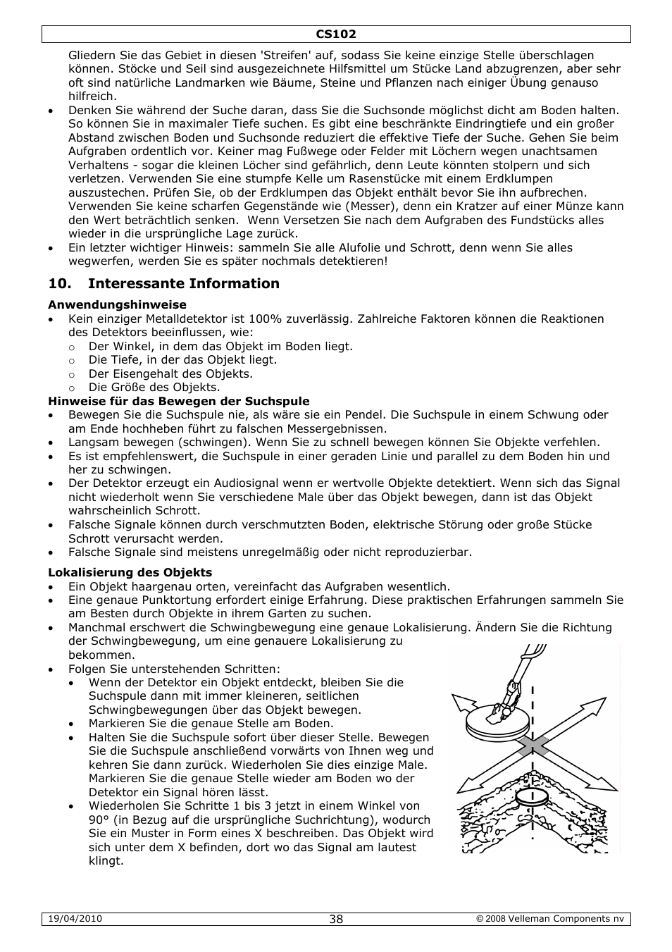 Velleman CS102 User Manual | Page 38 / 52