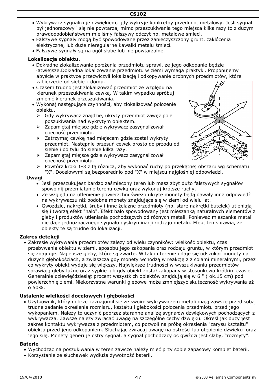 Velleman CS102 User Manual | Page 47 / 52