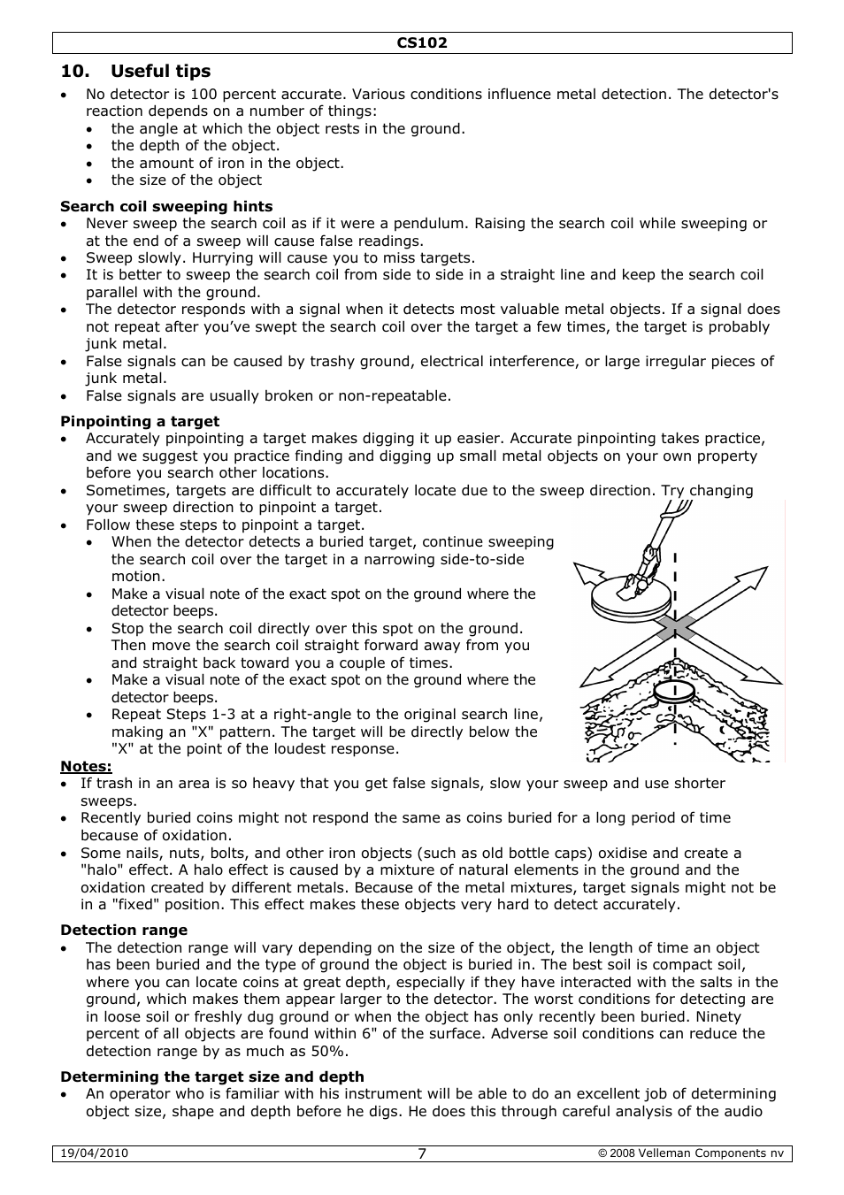 Velleman CS102 User Manual | Page 7 / 52