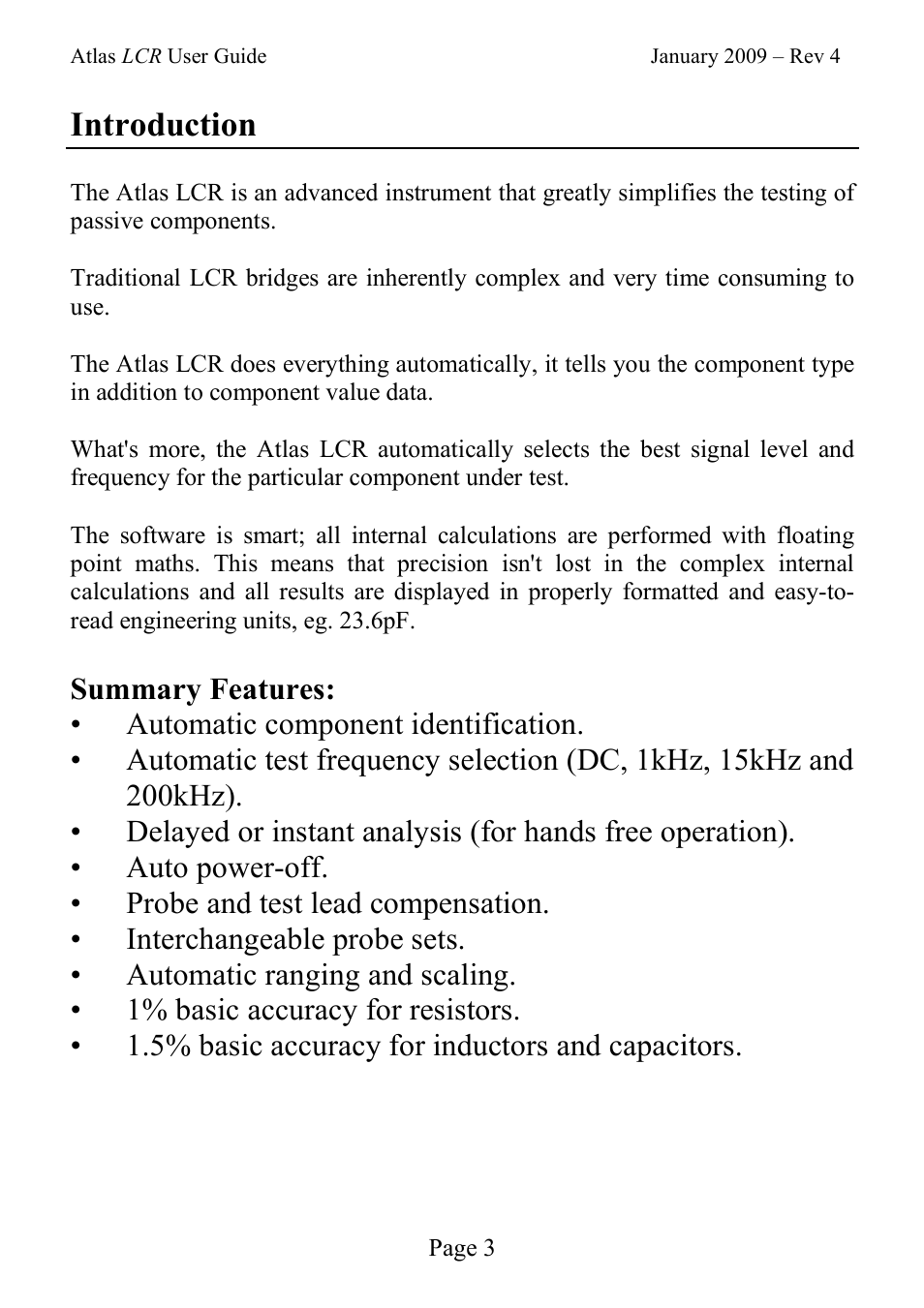 Introduction | Velleman LCR40 User Manual | Page 3 / 20