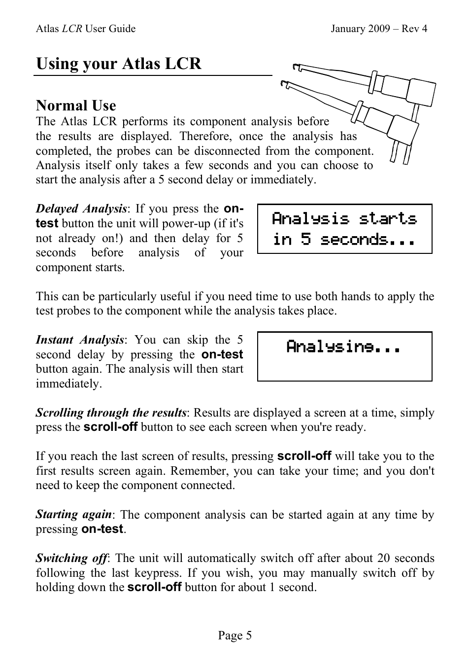 Using your atlas lcr | Velleman LCR40 User Manual | Page 5 / 20