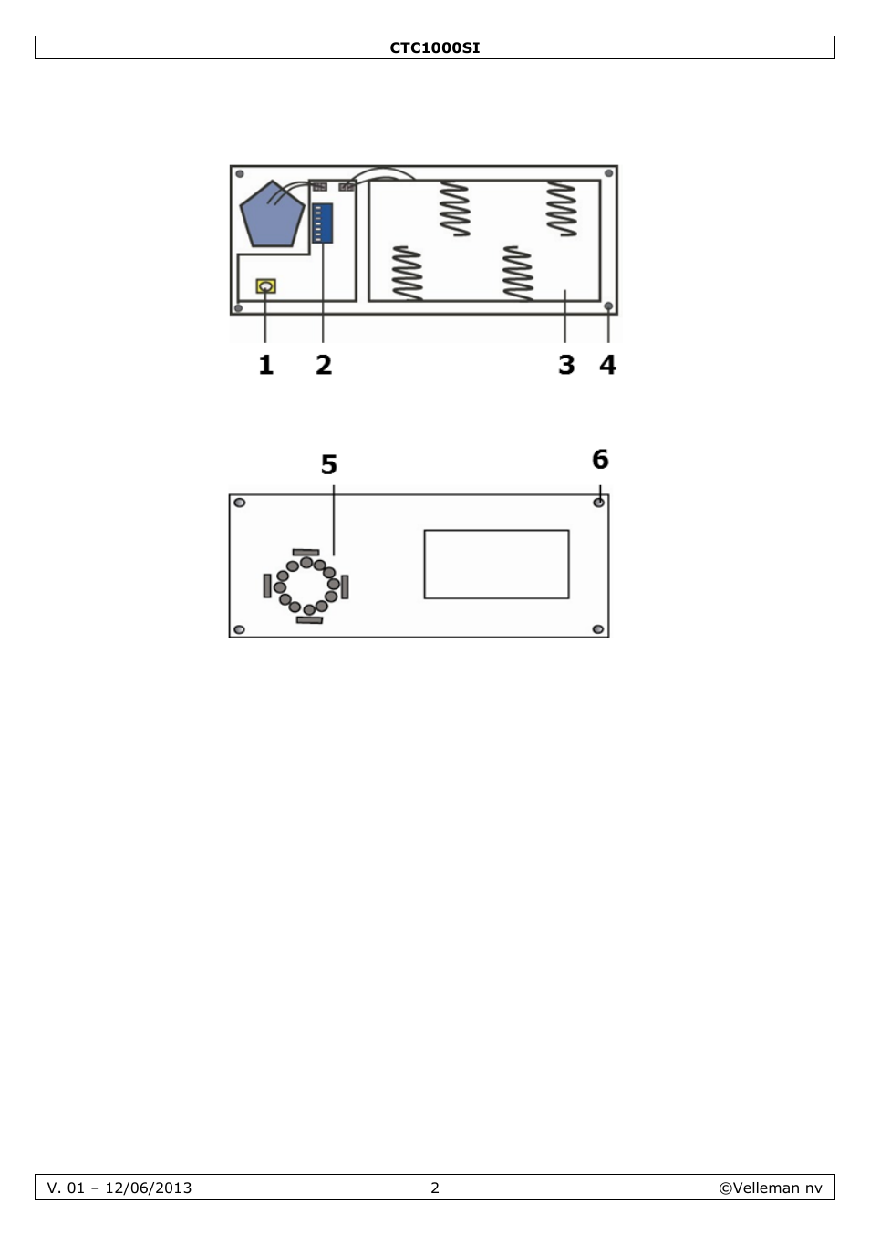 Velleman CTC1000SI User Manual | Page 2 / 37