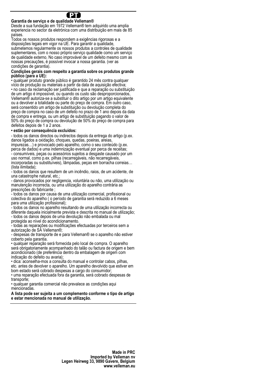 Velleman CTC1000SI User Manual | Page 35 / 37