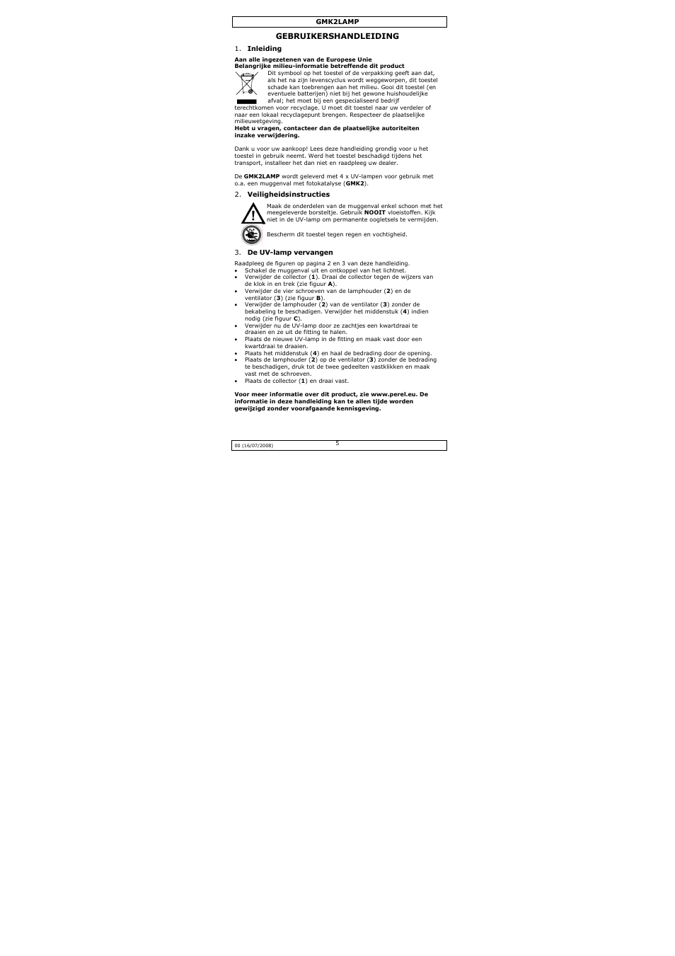 Velleman GMK2LAMP User Manual | Page 5 / 8