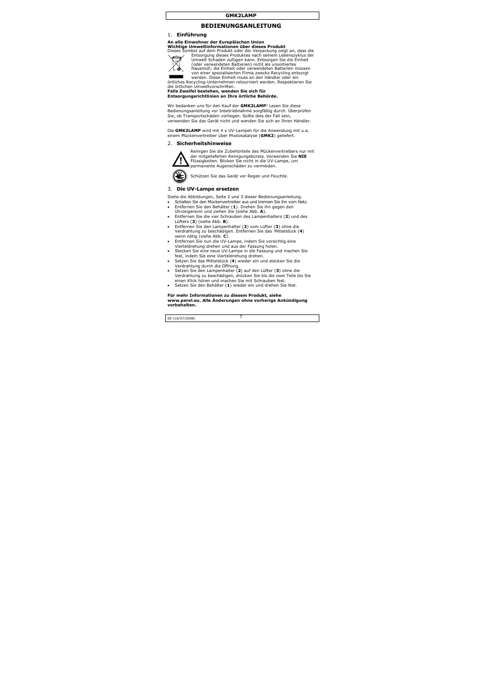 Velleman GMK2LAMP User Manual | Page 7 / 8