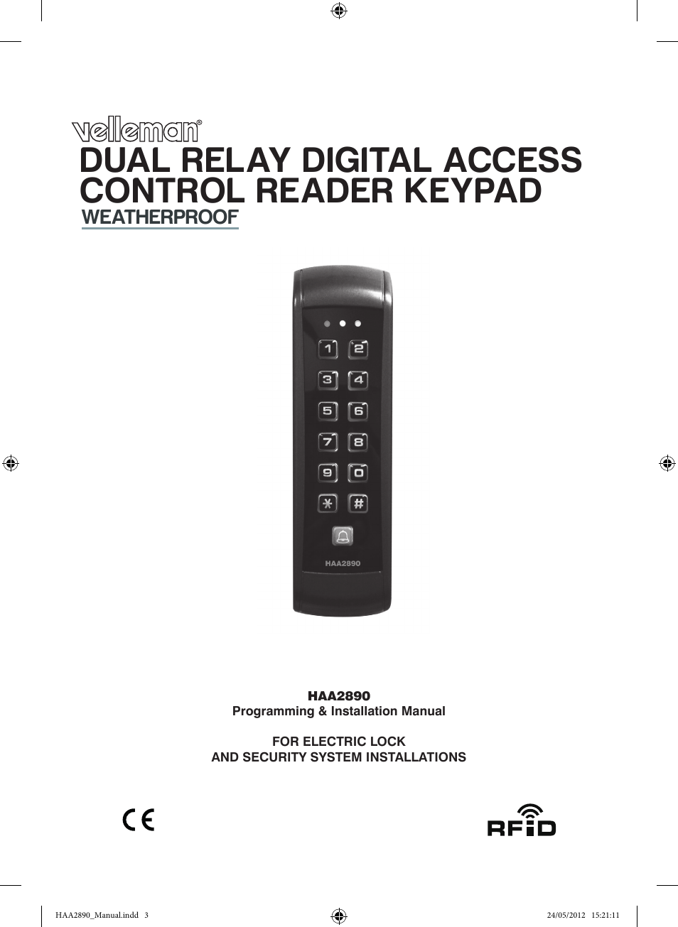 Velleman HAA2890 User Manual | 34 pages