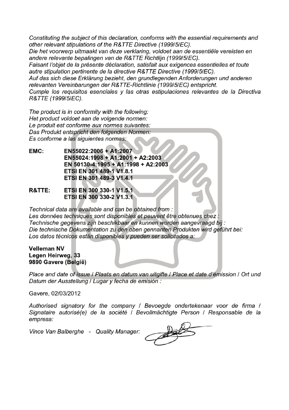 Velleman HAA2890 User Manual | Page 34 / 34