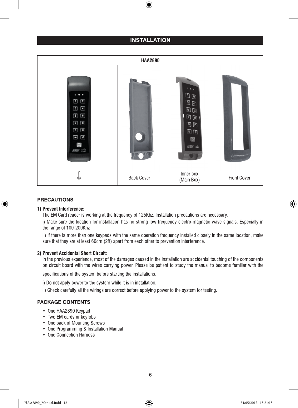 Velleman HAA2890 User Manual | Page 6 / 34